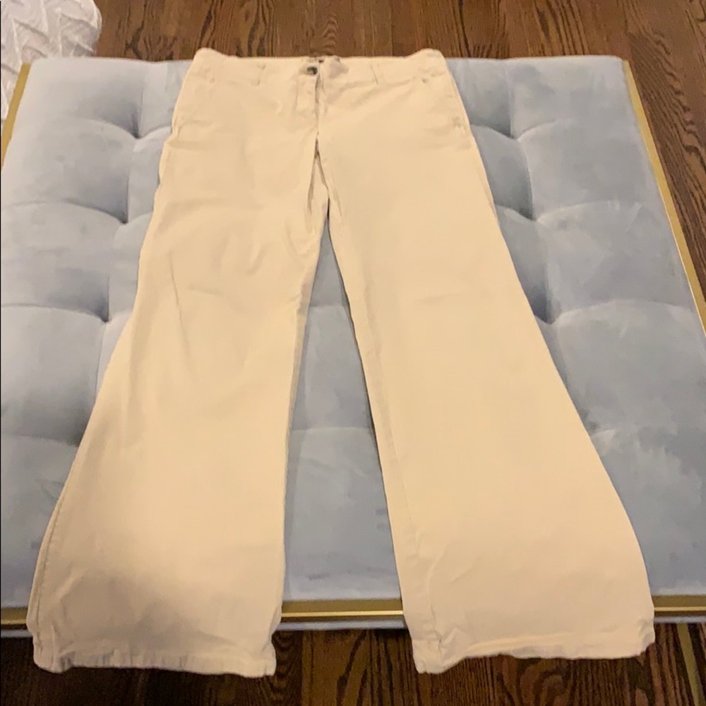 Theory Khaki Boot Cut Low Waist Casual Pant 2